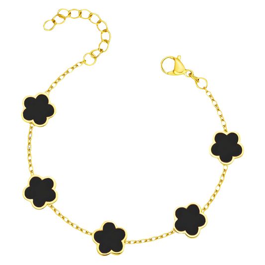 Midnight Petal Bracelet