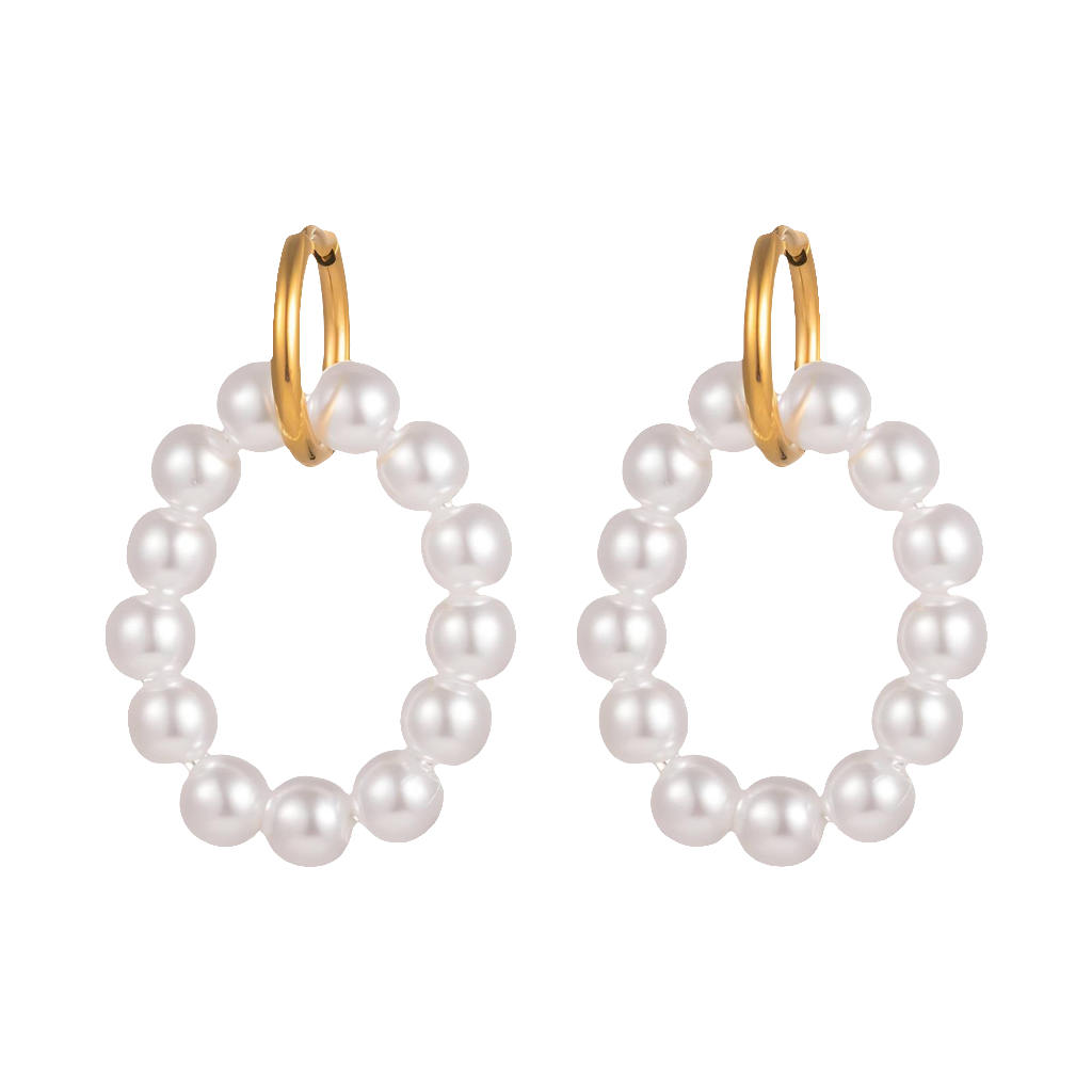 Pearl Loop Hoops