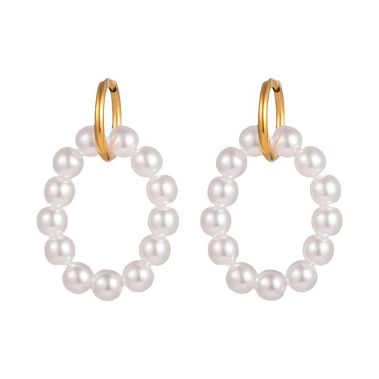 Pearl Loop Hoops