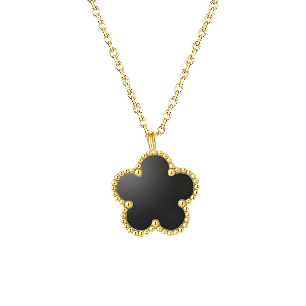 Midnight Petal Neklace