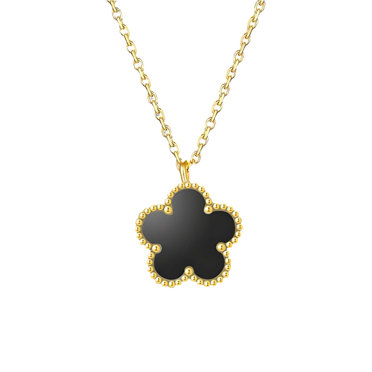 Midnight Petal Neklace