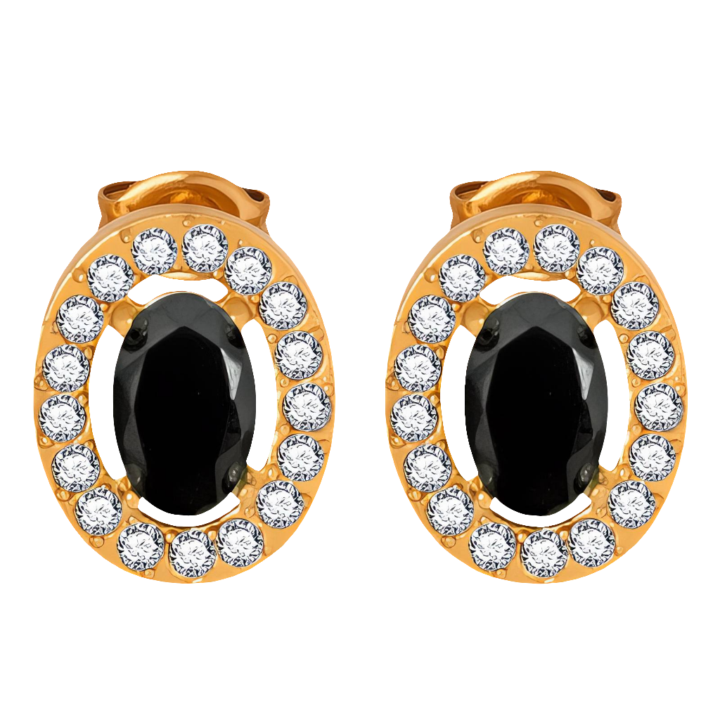 Noir Halo studs