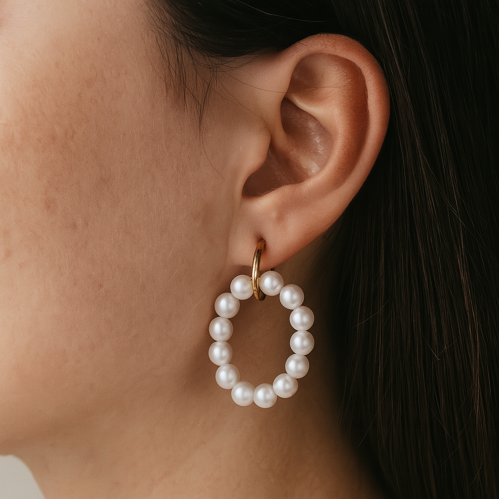 Pearl Loop Hoops